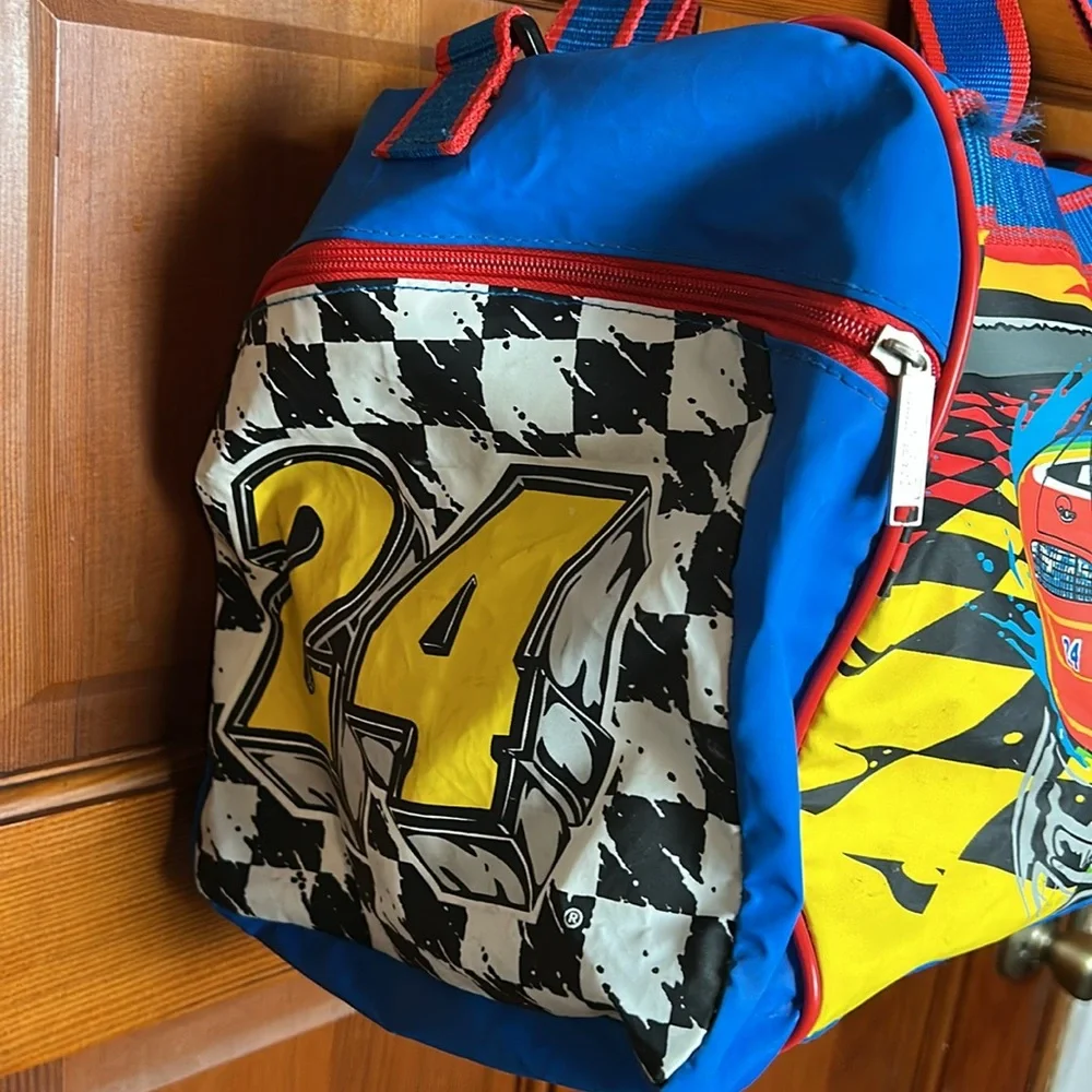 NASCAR Jeff Gordon DuPont 24 Colorful Racing-Themed duffle bag